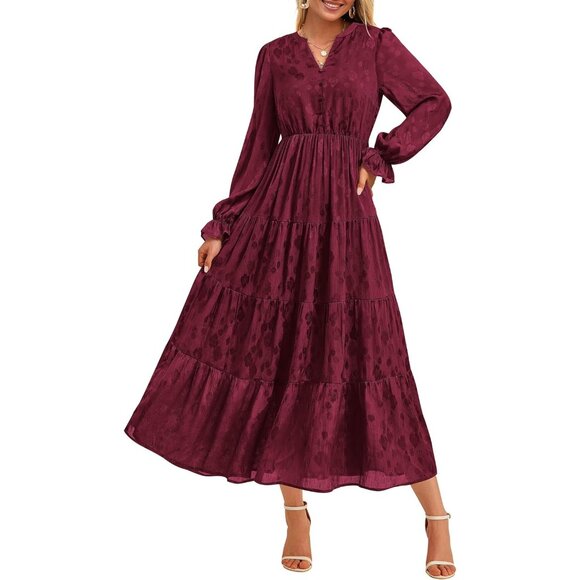 Long Sleeve Maxi Dress Women Fall Wedding Guest Elegant Flowy A Line is  available for purchase on au PAY Market - Imported Goods Online Store  Co.Ltd. | au PAY Market